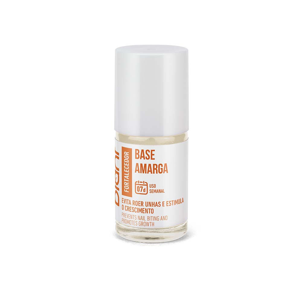 Base amarga para unhas, fortalecedora e crescimento, 10ml, Descolados da Web.