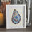 Thumbnail: Framed watercolor painting of oyster