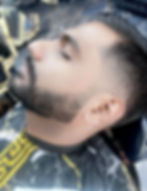 Mens beard trim lineup