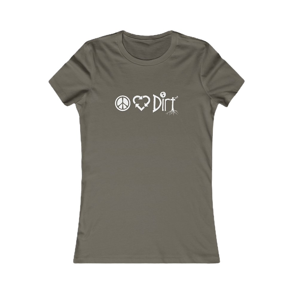 Thumbnail: Peace Love Dirt Women's Short Sleeve Tee | Horizontal Icon Logo