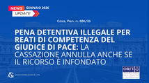 Pena detentiva illegale per reati di competenza del giudice di pace: la Cassazione annulla anche se il ricorso è infondato (Cass. Pen. n. 886/26)