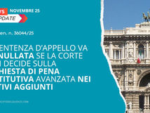 La sentenza d’appello va annullata se la Corte non decide sulla richiesta di pena sostitutiva avanzata nei motivi aggiunti (Cass. Pen. n. 36044/25)