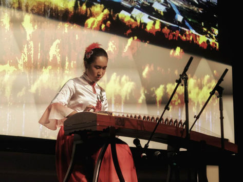 Angela performs at Depaul University for Global Asian Studies