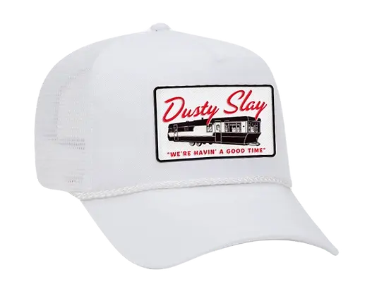 White Mobile Home Trucker Hat
