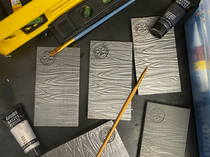 The Process of Painting Printed Pieces (Oh My)