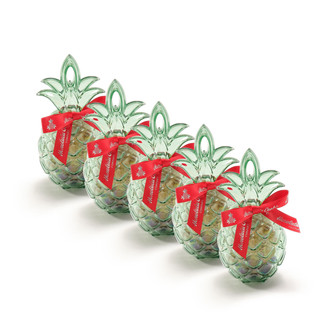 ホノルルクッキーカンパニー　2025ホリデー商品　クリスマス 5 Pack Mele Pineapple Ornament 