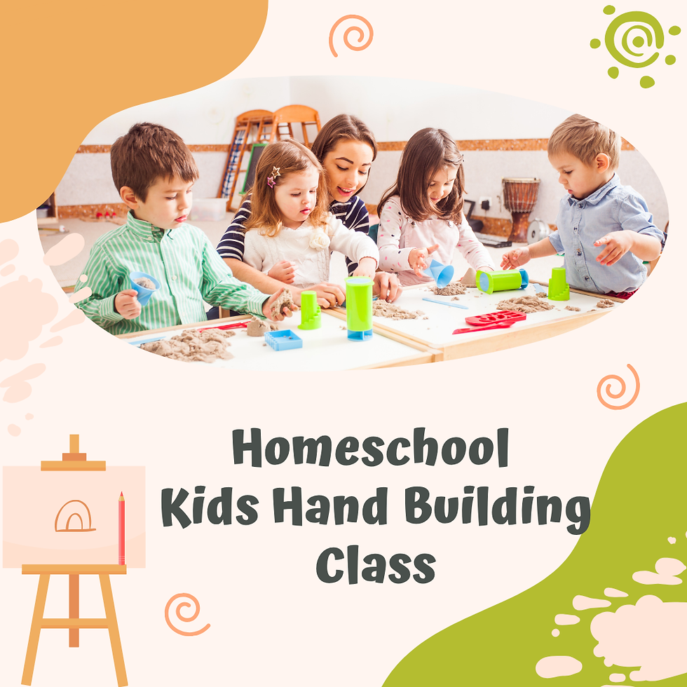 Home School Pottery Class January 20th 10am-1130am