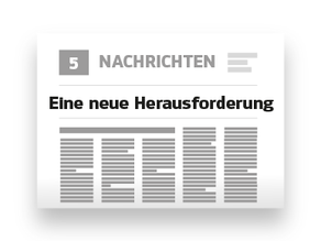 Eine neue Herausforderung