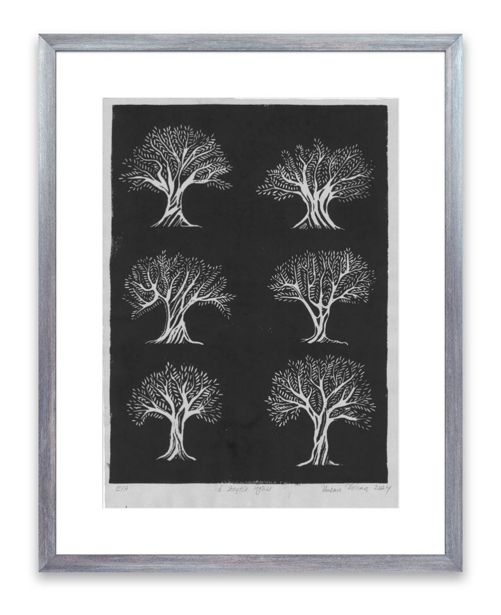 Kağıt Üzerine Linol Baskı