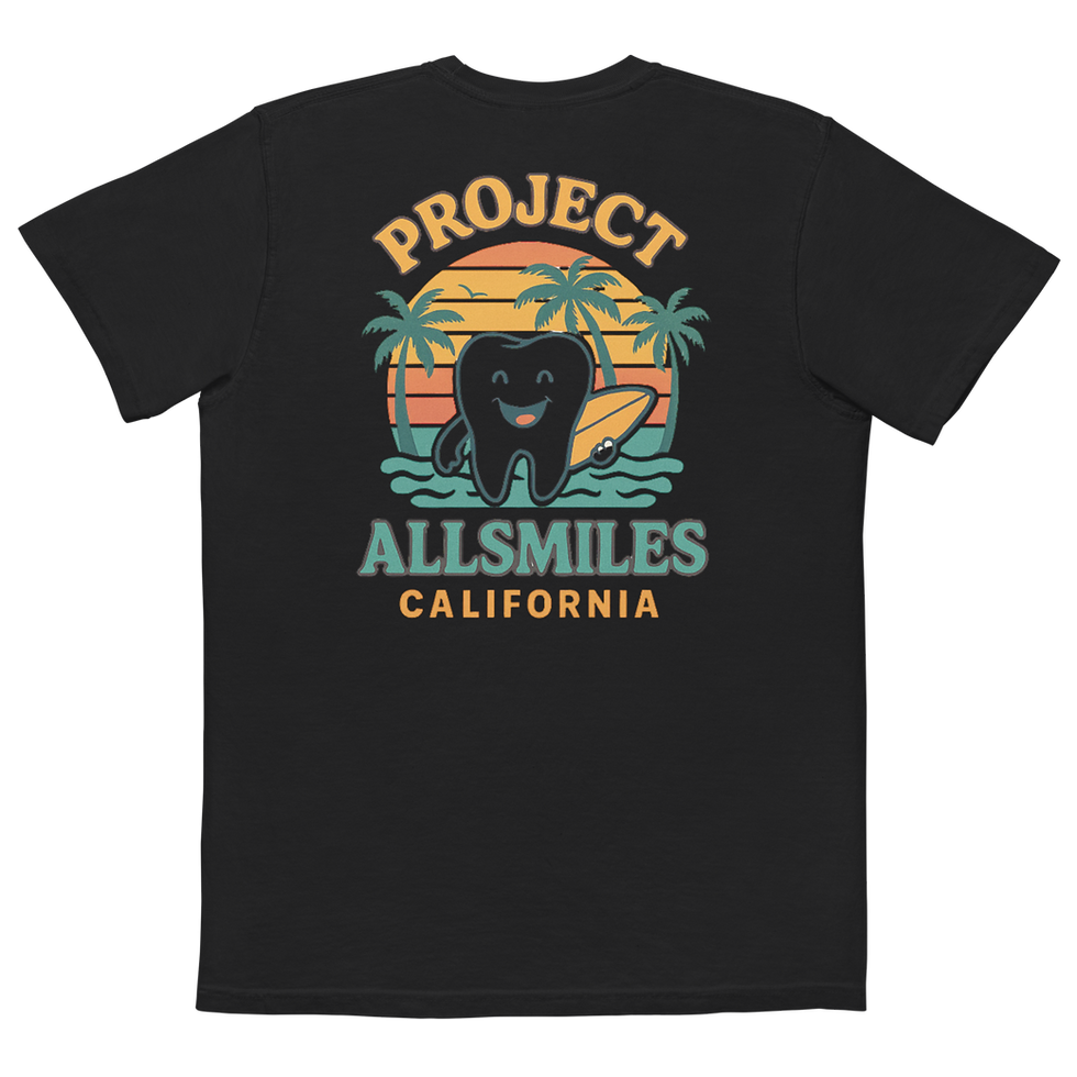 Thumbnail: Project Allsmiles Surf Shirt (B) Unisex garment-dyed pocket t-shirt