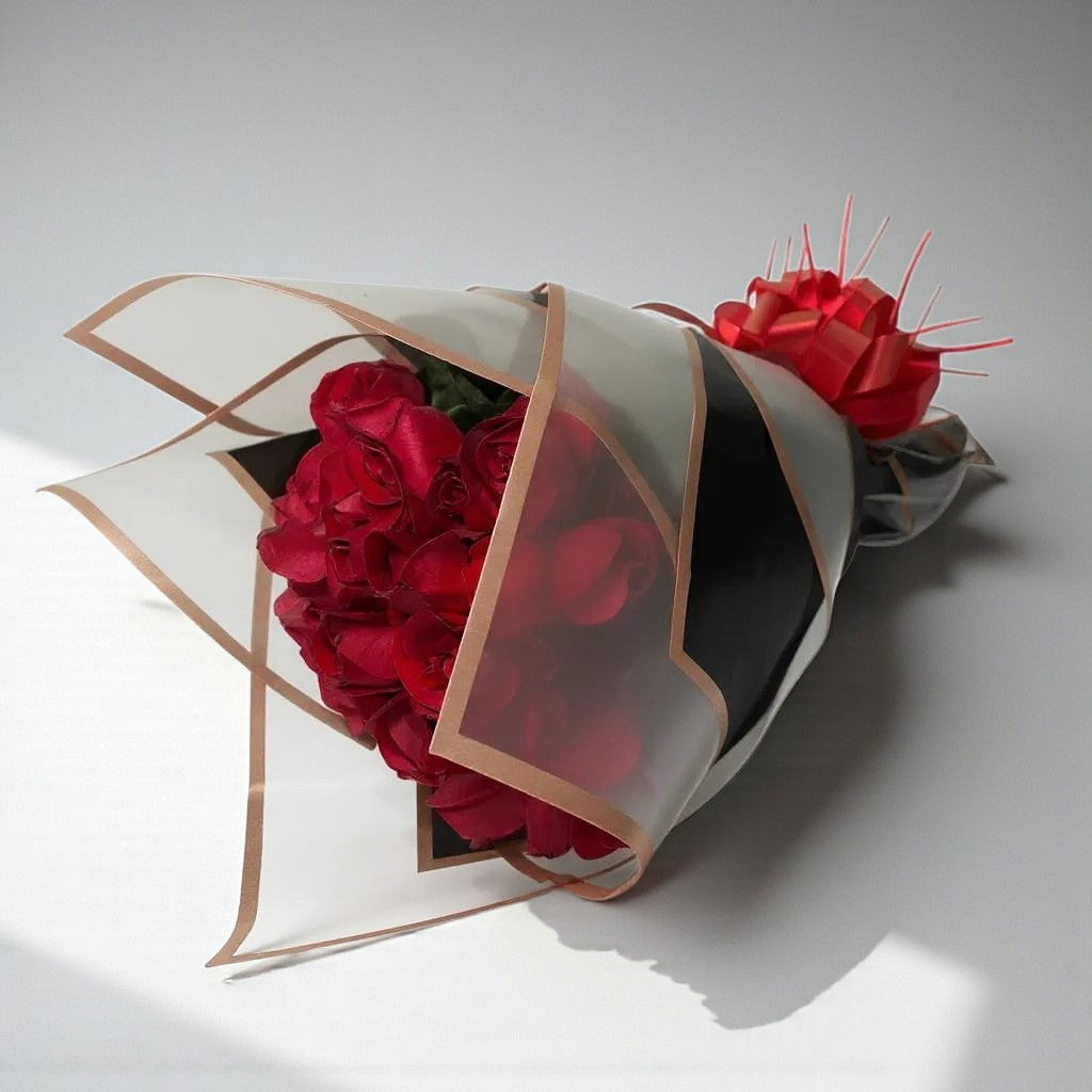 Buquê Romântico com 25 Rosas