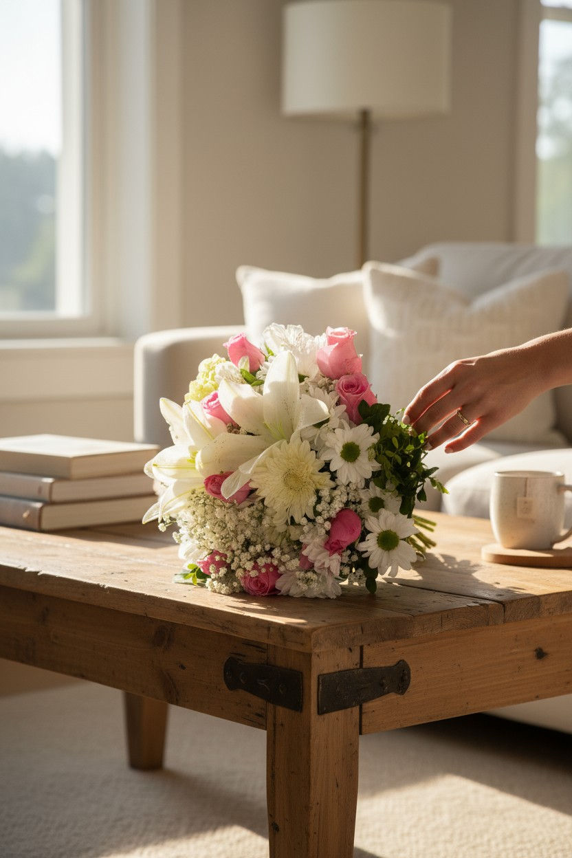 Miniatura: Buquê Mix de Rosas e  Flores do Campo