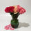 Miniatura: Vaso Arco-Íris cor de Rosa com 35 Rosas