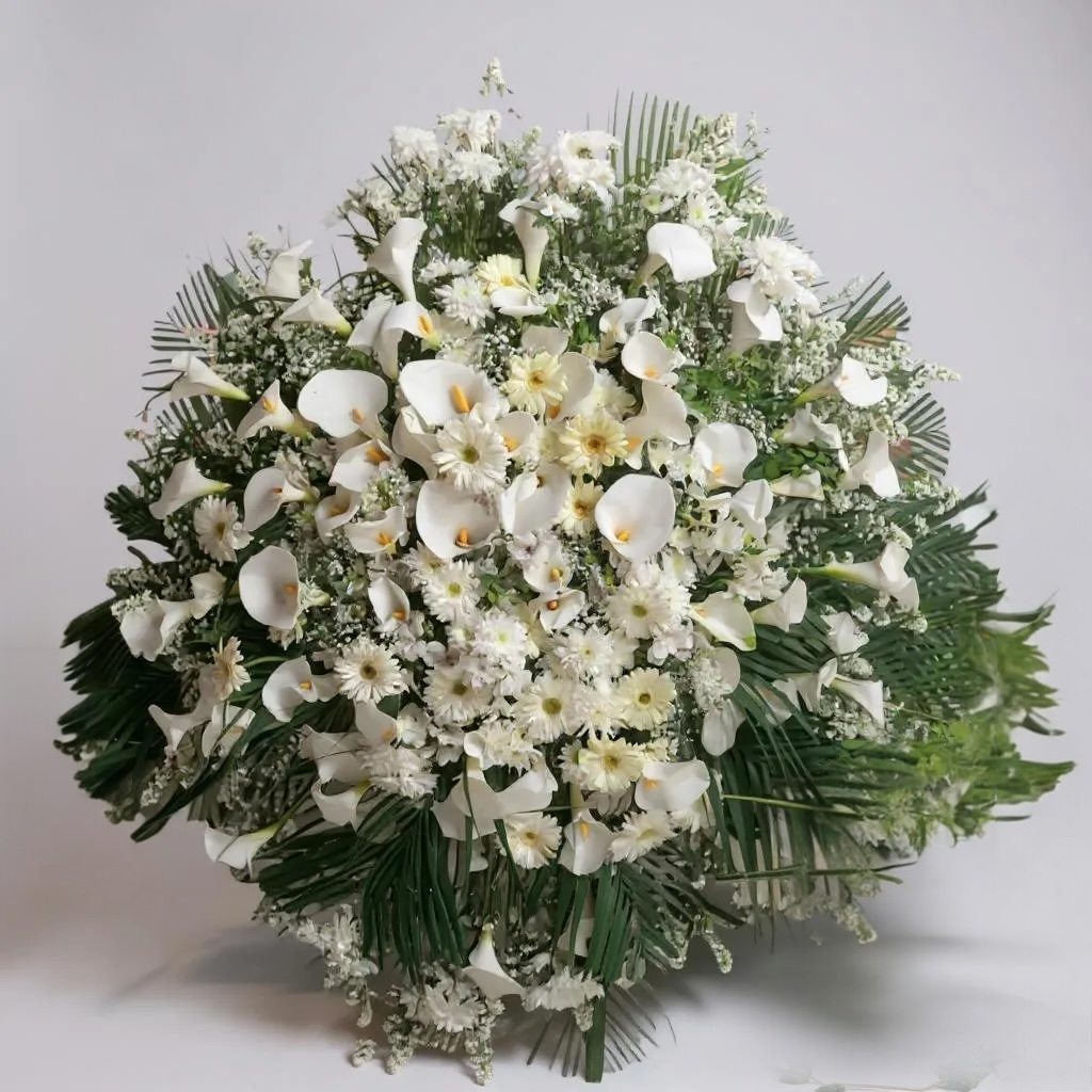 Coroa de Flores Grande c/ Copo de Leite