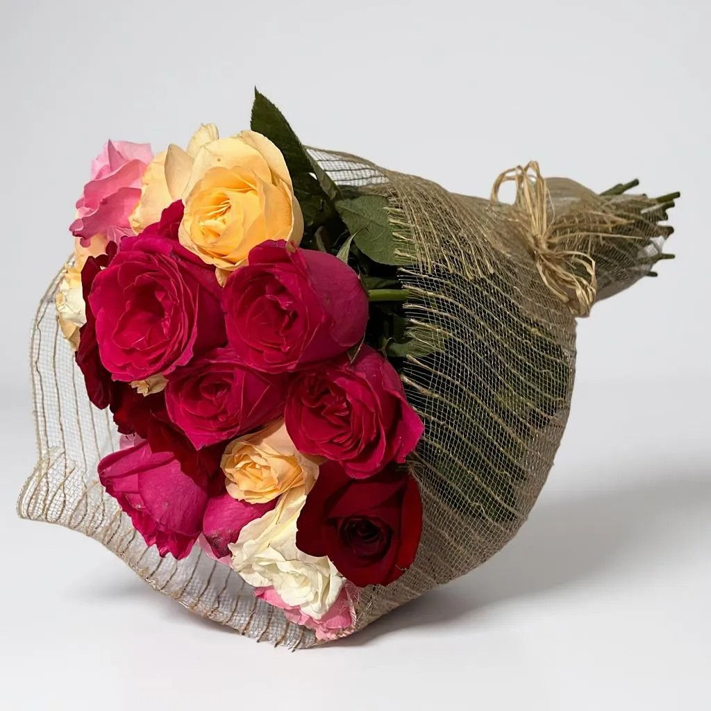 Buquê de 30 Rosas Coloridas