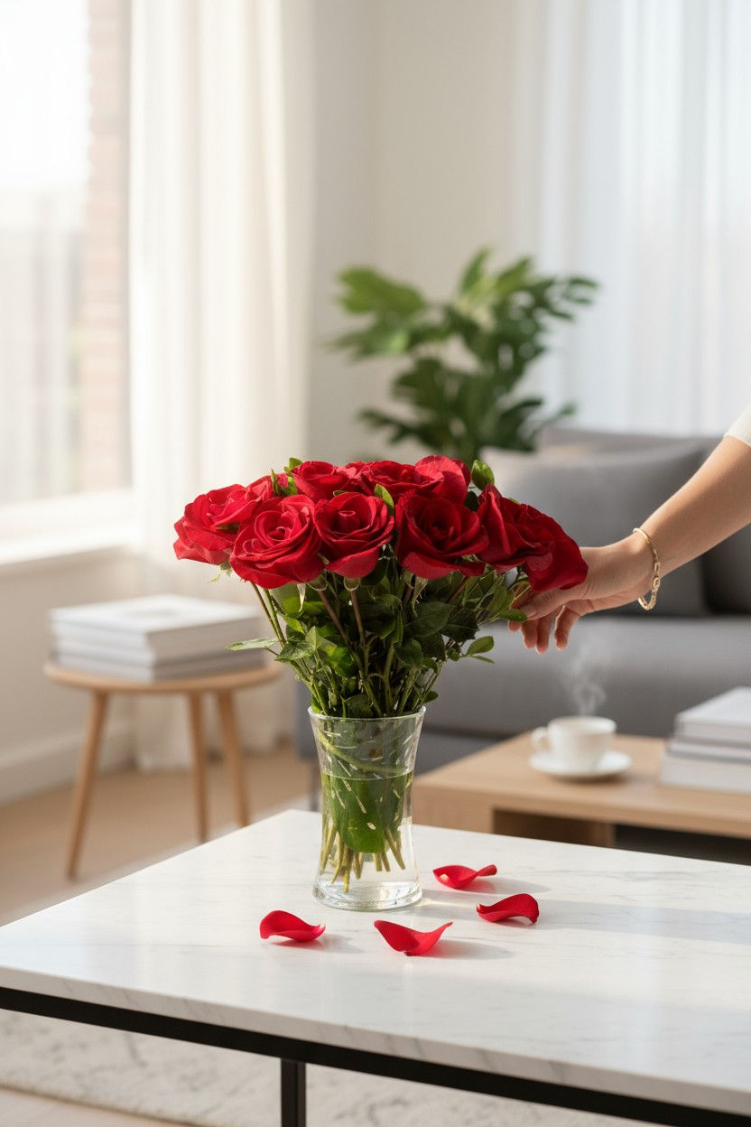 Miniatura: Vaso c/ 20 Rosas Vermelhas 