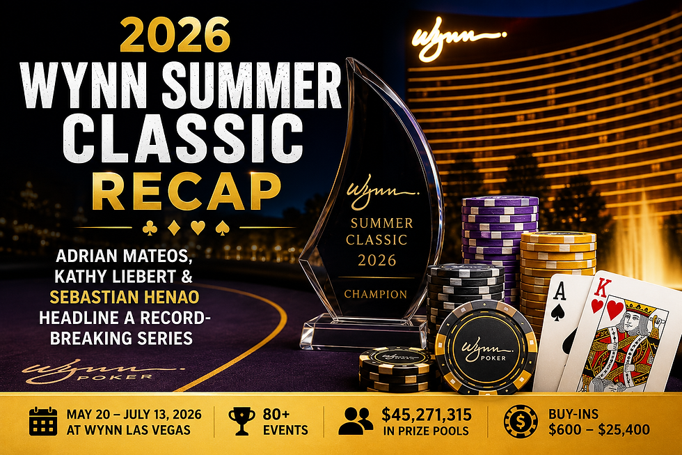 2026 Wynn Summer Classic Recap: Adrian Mateos, Kathy Liebert & Sebastian Henao Headline Record-Breaking Series