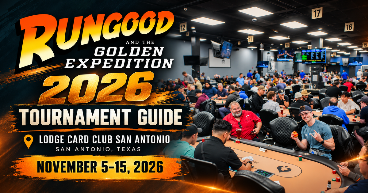 2026 RGPS RunGood Golden Expedition at Lodge Card Club San Antonio, tournament guide featuring Lodge Card Club San Antonio; 2026-11-05 through 2026-11-15.