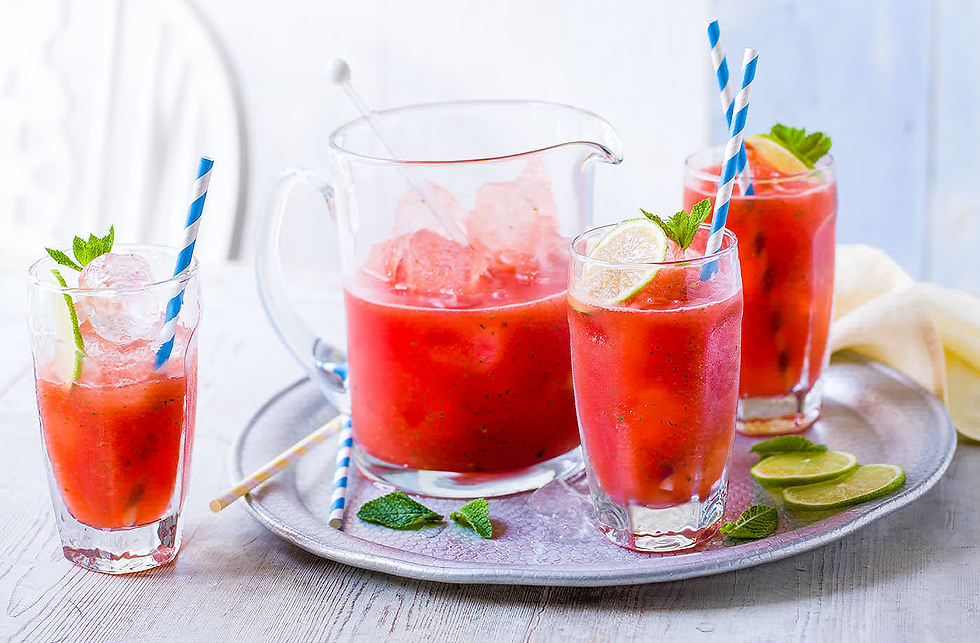 watermelon and lime mocktail