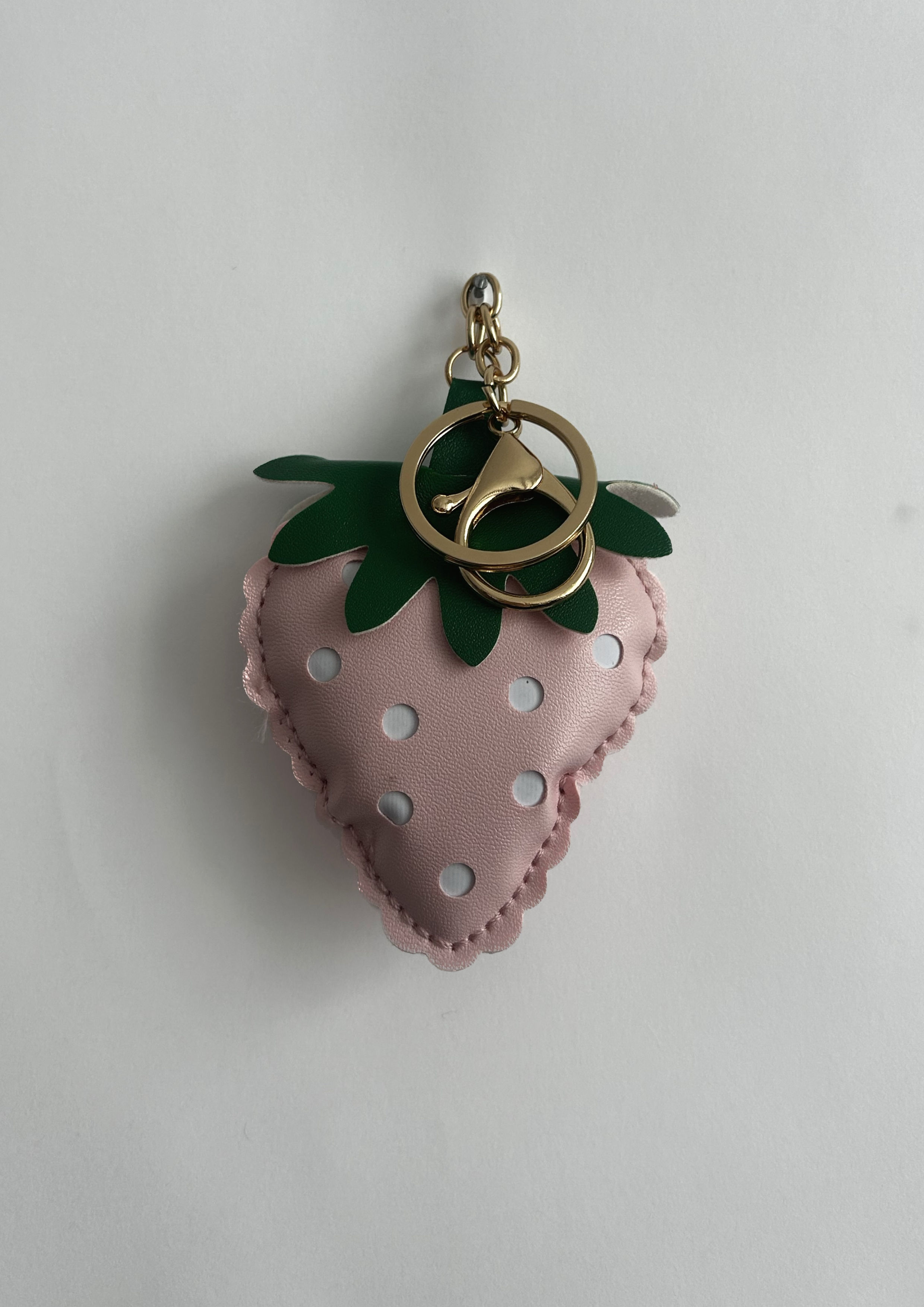 Porte-clés I La fraise rose