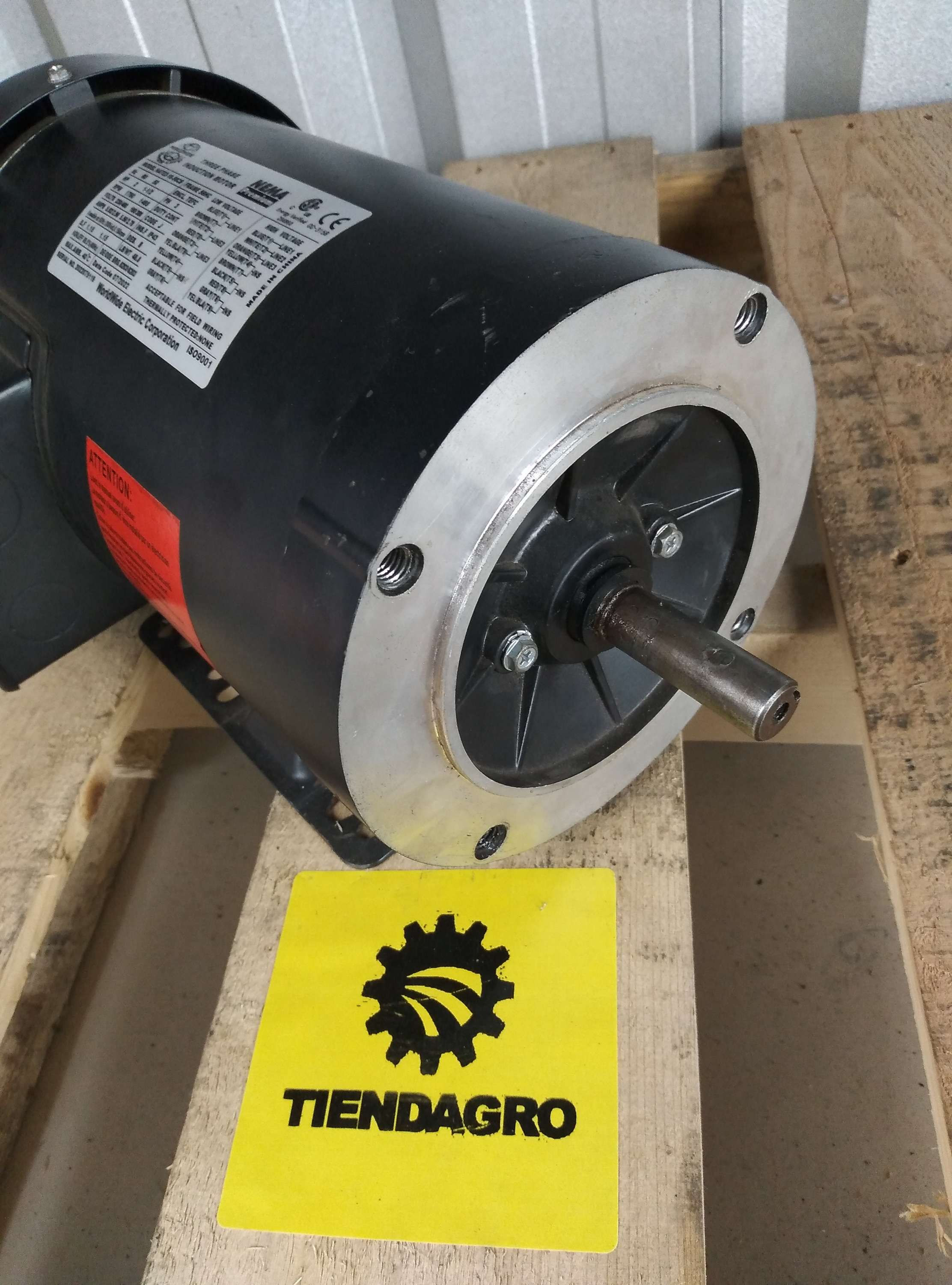 Motor electrico WORLD WIDE ELECTRIC 2HP Rpm 1760, Voltaje 230/460 56HC TEFC