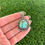 Thumbnail: SM Royston Turquoise Stamped Sterling Silver Pendant Handmade Navajo Happy Piass