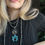 Miniature : Kingman Waterweb Turq Sunface Naja Kachina Pendant Handmade Navajo Fred Charley
