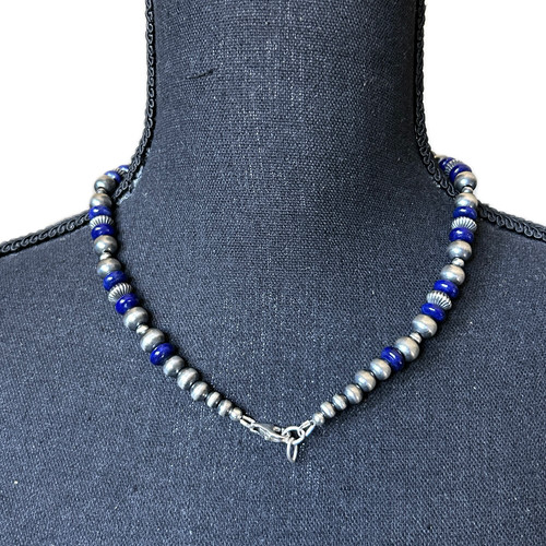 【HYERES LOR】24SS★ Beads Silver Stone MIX NC Lapis Lazuli HYERES LOR】24SS☆ Beads Silver Stone MIX NC Lapis Lazuli
