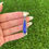 Thumbnail: Lapis Lazuli Oblong Teardrop Twistwire Pendant Handmade by Navajo Linda Yazzie