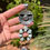 Miniature : RARE Dry Creek Turq Sunface Naja Kachina Pendant Handmade Navajo Freddy Charley