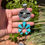 Miniature : Kingman Waterweb Turq Sunface Naja Kachina Pendant Handmade Navajo Fred Charley