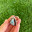 Thumbnail: LG Teardrop High Grade Dry Creek Turq Shot Ring Handmade by Navajo Happy Piasso