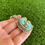Miniature : Royston Ribbon Turq Freeform Stampwork Pendant Handmade by Navajo Happy Piasso
