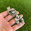 Miniature : RARE Dry Creek Turq Sunface Naja Kachina Pendant Handmade Navajo Freddy Charley