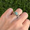 Miniature : Hubei Turquoise Braided Domed Ring Vintage Navajo Handmade (Not Signed)