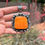 Thumbnail: Vibrant Orange Spiny Oyster Victorian Pendant Handmade by Navajo Albert Jake