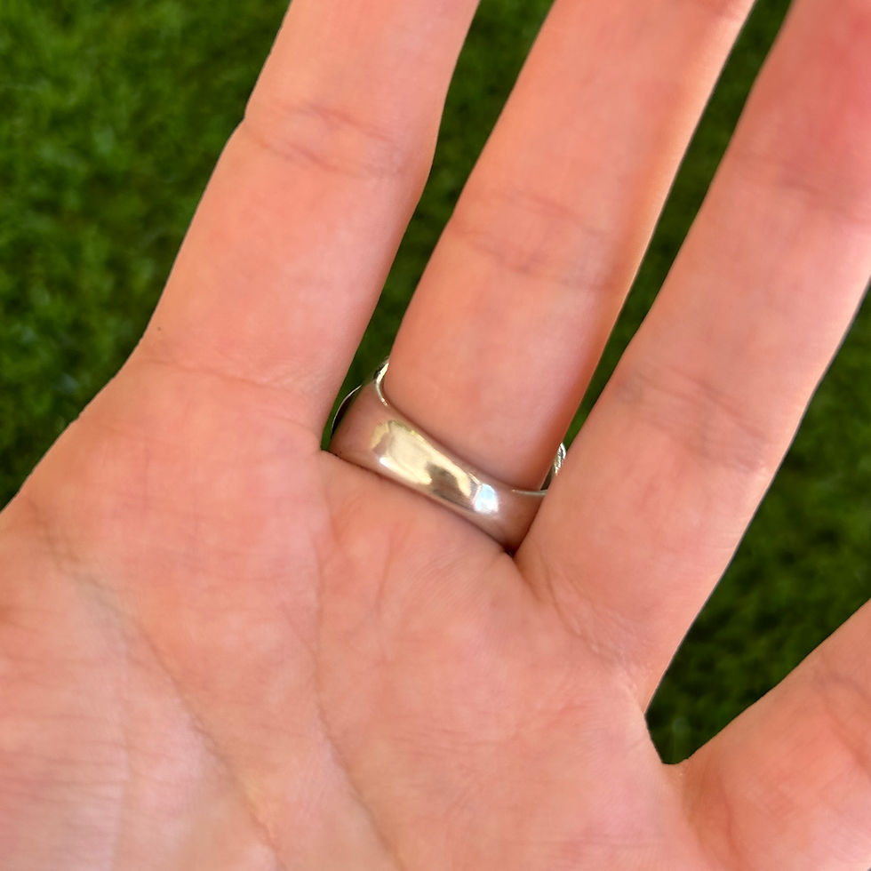 Thumbnail: RARE Size 8.5 Carico Lake Turq Elaborate Ingot Ring Handmade Navajo Harry Begay
