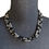Thumbnail: Black Onyx 18" 5mm Triple Strand Necklace w/Extender - Navajo Hand-finished