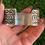 Miniature : White Buffalo S Heart Stampwork Stacker Cuff Handmade by Navajo Andy Cadman