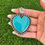 Thumbnail: LG Kingman Turquoise Heart Shot Pendant Handmade by Navajo Happy Piasso