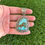 Miniature : Royston Ribbon Turq Freeform Stampwork Pendant Handmade by Navajo Happy Piasso