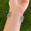 Thumbnail: Gem Grade Royston Turq Stamped Scalloped Cuff Handmade Navajo Happy Piasso