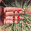 Thumbnail: Natural Red Italian Coral Totem Stud Earrings Handmade by Navajo Linda Yazzie