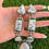 Thumbnail: SET - White Buffalo Lariat Necklace Set Handmade by Navajo Mary Ellen Pease