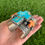 Thumbnail: Kingman & Orange Spiny Heavy Gauge Scalloped Cuff Handmade by Navajo Andy Cadman
