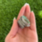 Thumbnail: RARE Gem Royston Turq Elaborate Heavy Gauge Ring Handmade Navajo Albert Jake