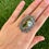 Thumbnail: Royston Turquoise Earthy Oval Stampwork Ring Handmade by Navajo Happy Piasso