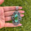 Thumbnail: Gem Grade Royston Turquoise Oval Museum Pendant Handmade Navajo Derrick Gordon