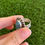 Miniature : Rare Kingman Spiderweb Turquoise Oval Shot Ring Handmade by Navajo Happy Piasso