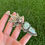 Miniature : Dry Creek Turq Butterfly Maiden Kachina Pendant Handmade by Navajo Fred Charley